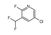 5-chloro-3-(difluoromethyl)-2-fluoropyridine结构式