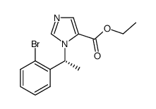 (R)-ethyl 1-(1-(2-bromophenyl)ethyl)-1H-imidazole-5-carboxylate Structure