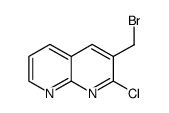 3-(bromomethyl)-2-chloro-1,8-naphthyridine结构式