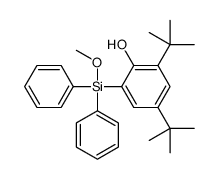 2,4-ditert-butyl-6-[methoxy(diphenyl)silyl]phenol结构式