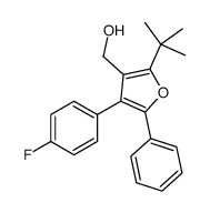 [2-tert-butyl-4-(4-fluorophenyl)-5-phenylfuran-3-yl]methanol结构式