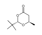 1,3-Dioxan-4-one, 2-(1,1-dimethylethyl)-6-Methyl- Structure