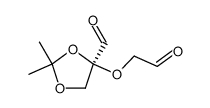 (S)-2,2-Dimethyl-4-(2-oxo-ethoxy)-[1,3]dioxolane-4-carbaldehyde结构式