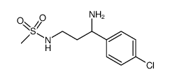 N-[3-amino-3-(4-chlorophenyl)propyl]methanesulfonamide Structure