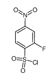 2-fluoro-4-nitrobenzene-1-sulfonyl chloride Structure