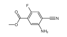 methyl 5-amino-4-cyano-2-fluorobenzoate结构式
