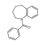 1-benzoyl-2,3,4,5-tetrahydro-1H-1-benzazepine结构式