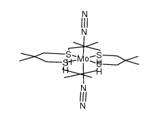 trans-Mo(N2)2Me8{16}aneS4结构式