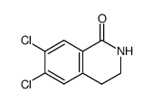 6,7-dichloro-1,2,3,4-tetrahydro-1-oxoisoquinoline结构式