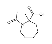 1-acetyl-2-methylazepane-2-carboxylic acid Structure