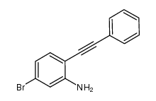 5-bromo-2-phenylethynylaniline结构式