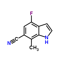 4-Fluoro-7-methyl-1H-indole-6-carbonitrile图片