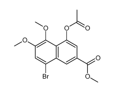 Methyl 4-acetoxy-8-bromo-5,6-dimethoxy-2-naphthoate Structure
