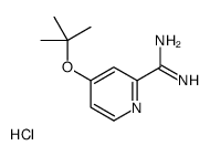 4-[(2-methylpropan-2-yl)oxy]pyridine-2-carboximidamide,hydrochloride Structure
