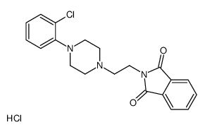 2-[2-[4-(2-chlorophenyl)piperazin-1-yl]ethyl]isoindole-1,3-dione,hydrochloride Structure