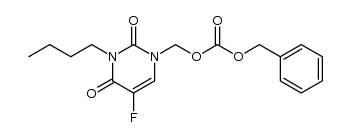 benzyl ((3-butyl-5-fluoro-2,4-dioxo-3,4-dihydropyrimidin-1(2H)-yl)methyl) carbonate Structure