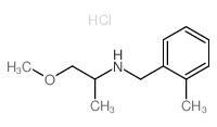 (2-Methoxy-1-methyl-ethyl)-(2-methyl-benzyl)-amine hydrochloride structure