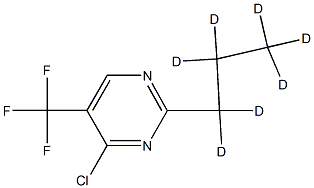 4-Chloro-5-trifluoromethyl-2-(n-propyl-d7)-pyrimidine结构式