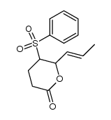 6-crotyl-5-(phenylsulfonyl)-3,4,5,6-tetrahydropyran-2-one Structure