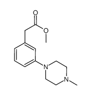 [3-(4-methylpiperazin-1-yl)phenyl]acetic acid methyl ester Structure
