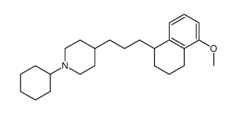 1-Cyclohexyl-4-[3-(5-methoxy-1,2,3,4-tetrahydro-1-naphthalenyl)pr opyl]piperidine Structure