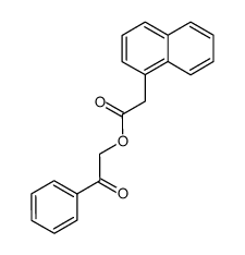 2-oxo-2-phenylethyl 2-(naphthalen-1-yl)acetate结构式