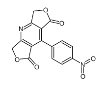 8-(4-nitrophenyl)-3,5-dihydrodifuro[3,4-b:3',4'-f]pyridine-1,7-dione Structure