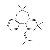 7,9-Dihydro-11-(2-methyl-1-propenyl)-6,6,9,9-tetramethyl-6H-pyrido[2,1-d][1,5]benzothiazepin Structure