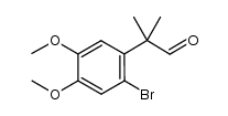 2-(2-bromo-4,5-dimethoxyphenyl)-2-methylpropanal结构式