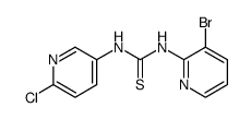 1-(3-bromo-pyridin-2-yl)-3-(6-chloro-pyridin-3-yl)-thiourea Structure