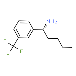 (1R)-1-[3-(TRIFLUOROMETHYL)PHENYL]PENTYLAMINE Structure