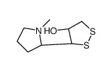 (3R)-3α-[(2R)-1-Methyl-2β-pyrrolidinyl]-1,2-dithiolan-4α-ol Structure