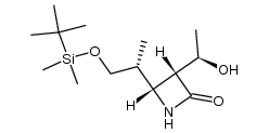(3R,4R)-4-((R)-1-((tert-butyldimethylsilyl)oxy)propan-2-yl)-3-((R)-1-hydroxyethyl)azetidin-2-one Structure