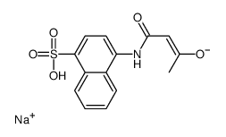 sodium,4-[[(Z)-3-hydroxybut-2-enoyl]amino]naphthalene-1-sulfonate Structure