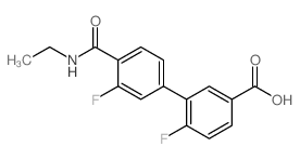 4-(乙基氨基甲酰)-3,6-二氟-[1,1-联苯]-3-羧酸图片