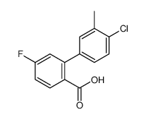 2-(4-chloro-3-methylphenyl)-4-fluorobenzoic acid Structure