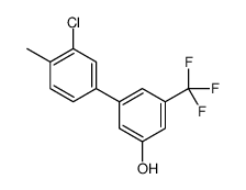 3-(3-chloro-4-methylphenyl)-5-(trifluoromethyl)phenol结构式