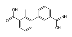 3-(3-carbamoylphenyl)-2-methylbenzoic acid结构式