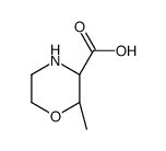 (2S,3R)-2-Methyl-3-morpholinecarboxylic acid结构式