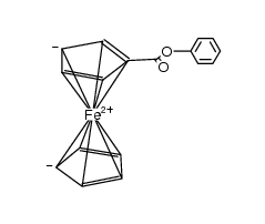 phenyl ferrocenecarboxylate Structure