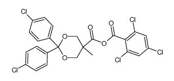 2,2-bis(4-chlorophenyl)-5-methyl-1,3-dioxane-5-carboxylic 2,4,6-trichlorobenzoic anhydride结构式