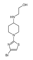 2-[1-(4-bromothiazol-2-yl)piperidin-4-ylamino]ethanol Structure