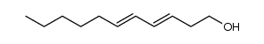 (3E)-undeca-3,5-dien-1-ol结构式