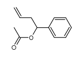 acetic acid 1-phenyl-3-buten-1-yl ester Structure