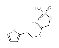 2-[2-[(1-amino-2-sulfosulfanyl-ethylidene)amino]ethyl]thiophene Structure