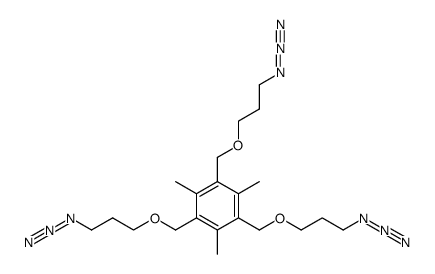 1,3,5-tris((3-azidopropoxy)methyl)-2,4,6-trimethylbenzene Structure