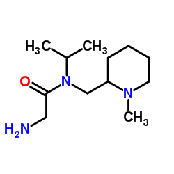 N-Isopropyl-N-[(1-methyl-2-piperidinyl)methyl]glycinamide Structure