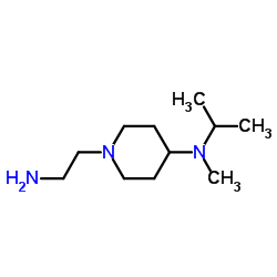 1-(2-Aminoethyl)-N-isopropyl-N-methyl-4-piperidinamine结构式