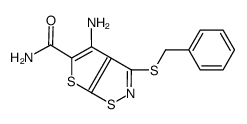 4-amino-3-benzylsulfanylthieno[3,2-d][1,2]thiazole-5-carboxamide Structure