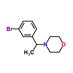 4-(1-(3-溴苯基)乙基)吗啉结构式